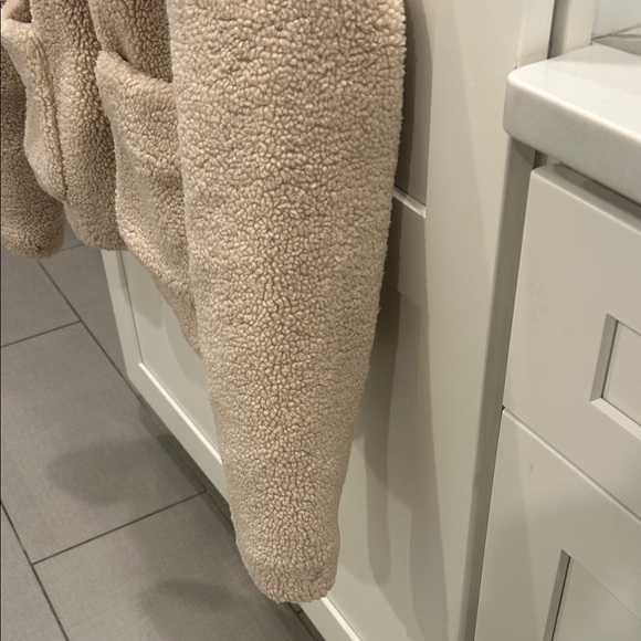 Zara Cream Teddy Jacket for Women - Picture 4 of 6